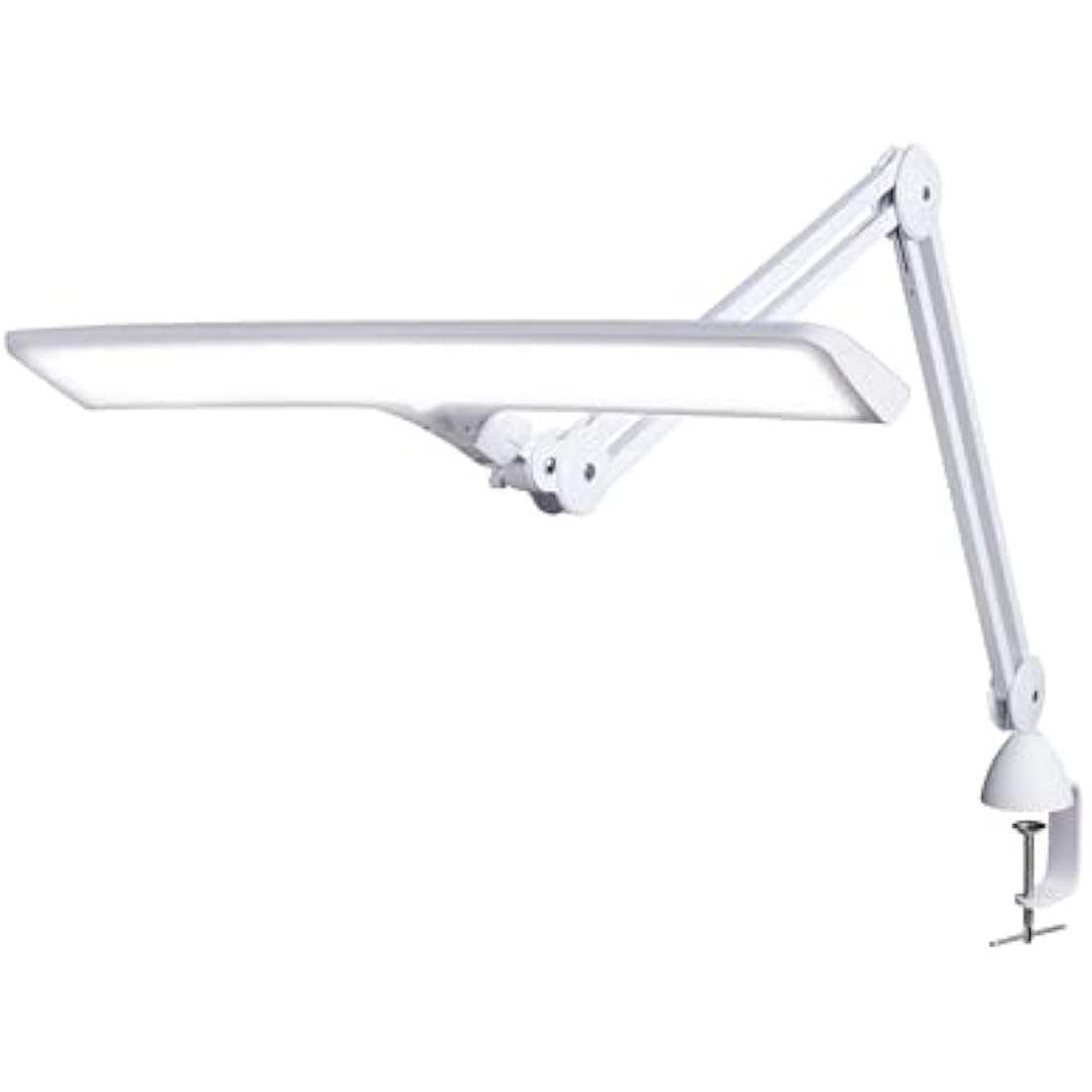 Daylight Lumi Task Lamp 95+ CRI,4000 Lux, Craft Light, Super Bright Desk Lamp, Touch Dimmable, 2 Brightness Levels, Ideal Table Light,Eye-Caring ,15 W - White