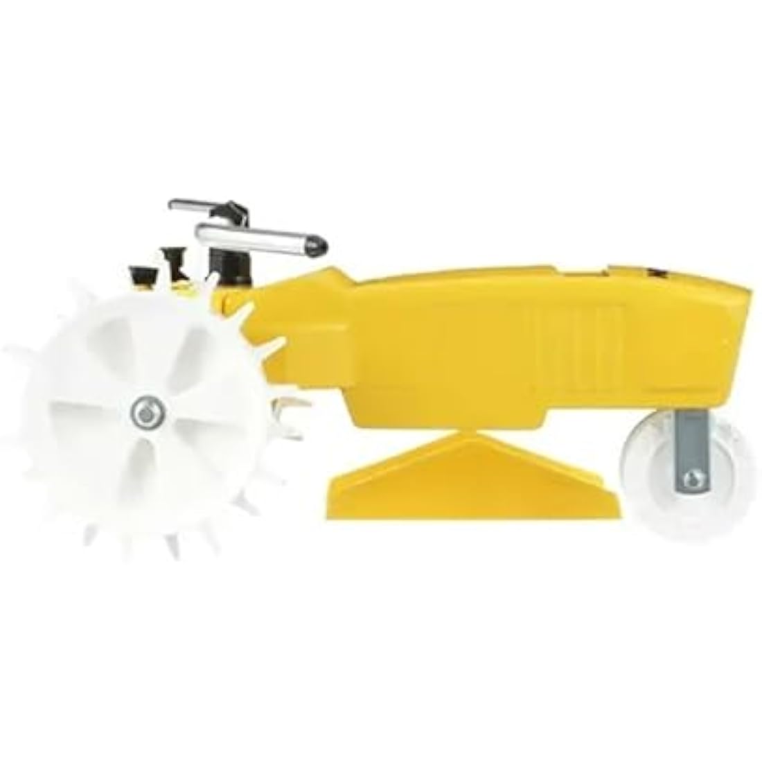Nelson Rain Train Traveling Sprinkler for Yard, Heavy Duty Rotating Lawn Sprinkler with Large Area Coverage, Yellow