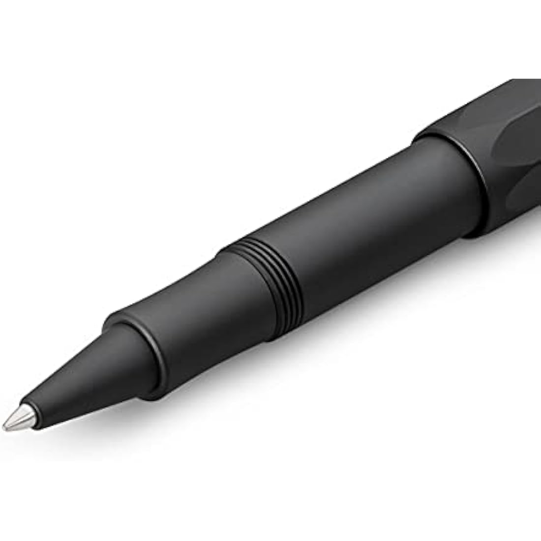 Kaweco AL SPORT Gel/Ballpoint Pen Black I Pen Including 0.7 mm Rollerball Pen Refill in Classic Design with Ceramic Ball I Premium Aluminium Gel Roller 13 cm