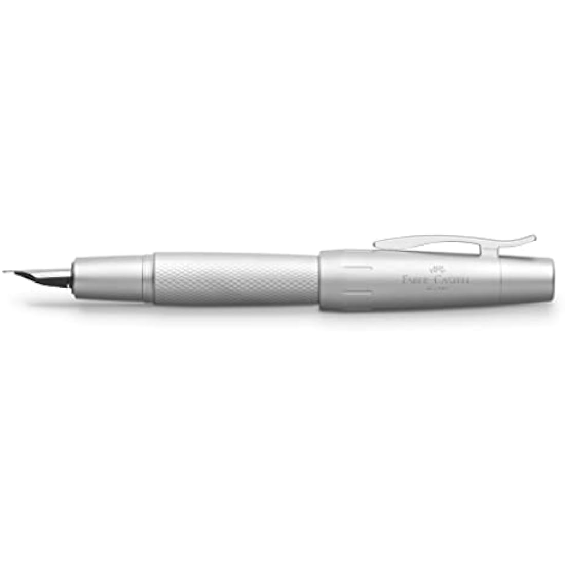 Faber-Castell E-motion M Fountain Pen - Pure Silver,148670