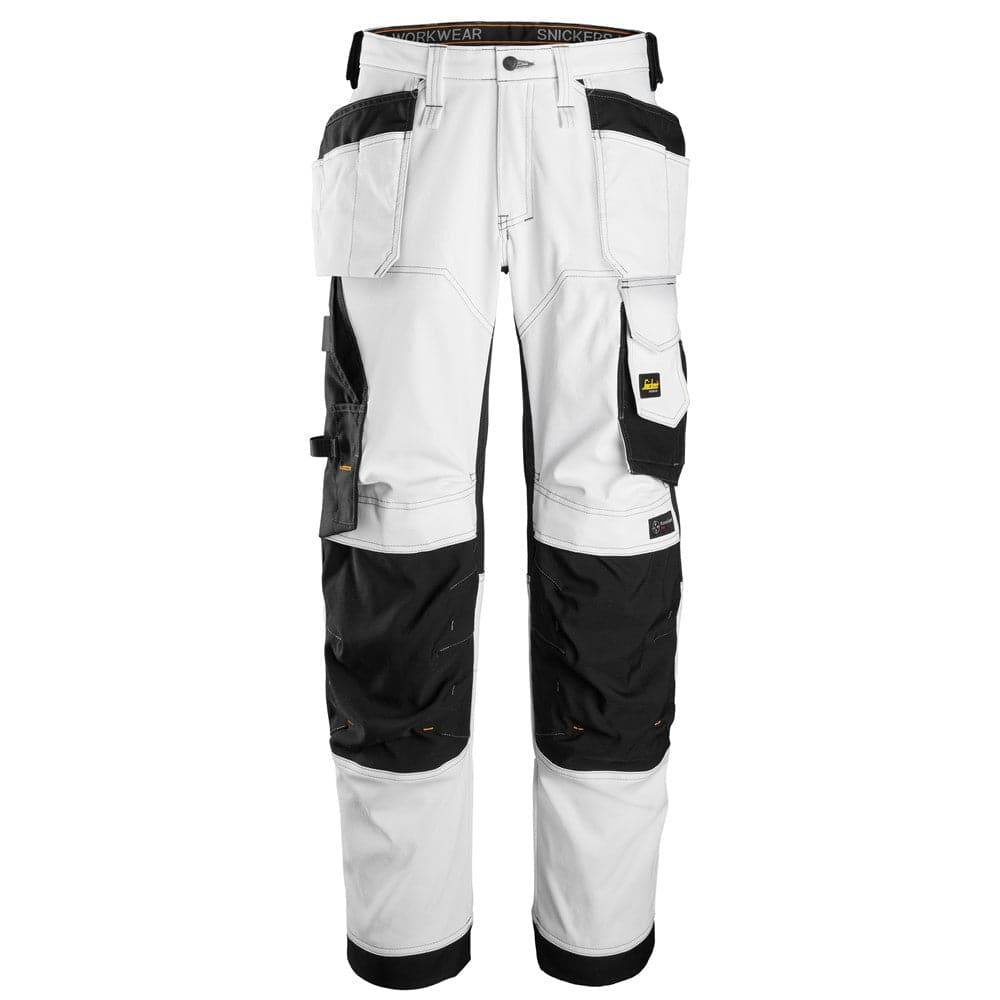 Snickers 6271 AllroundWork 4-Way Stretch Holster Pockets Trousers White