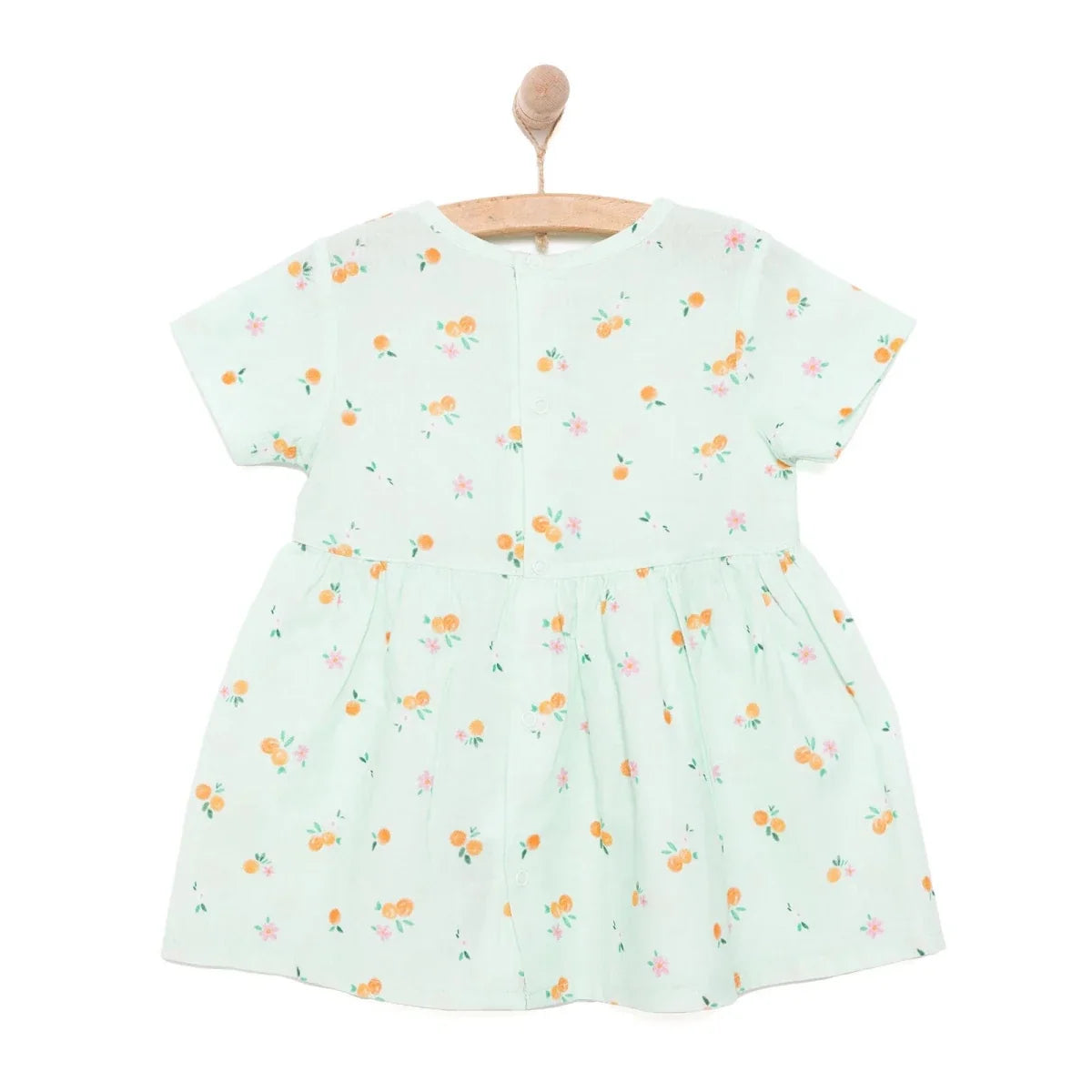HelloBaby Newborn Girl Woven Dress - Light Blue