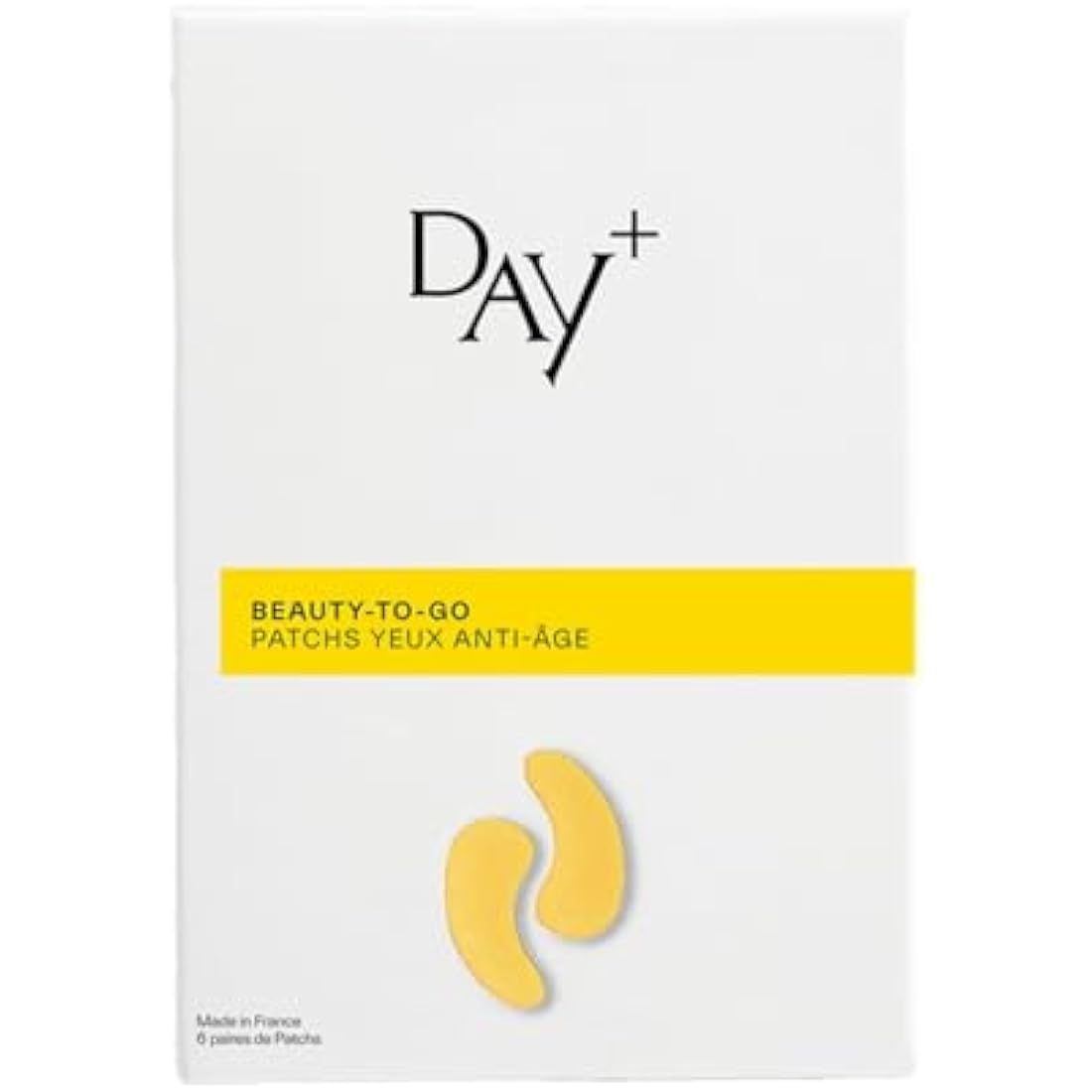DAY+ | Anti-Aging Eye Patches | Fills Wrinkles & Fine Lines, Tones the Eye Contour | Rejuvenated Look | Hyaluronic Acid, Carambola, Provitamin B5 | 97% Natural Ingredients | Pack of 3 Pairs