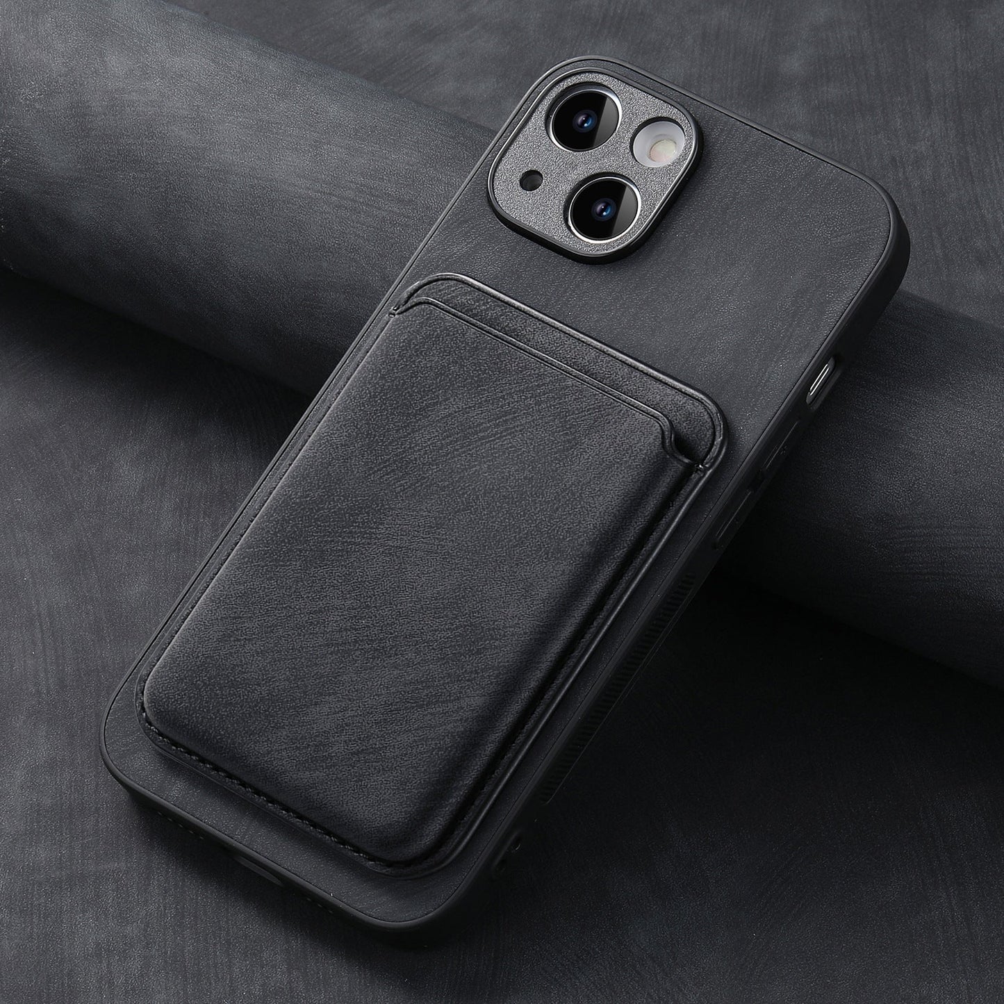 Magnetic Phone Case Fine Hole Card Holder Protective Cover