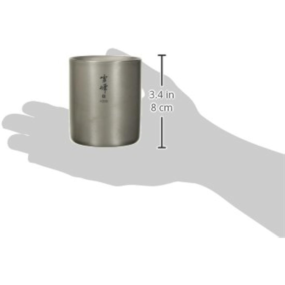 Snow Peak H200 Stacking Camping Tableware Ti-Double Grey 2014, Titanium