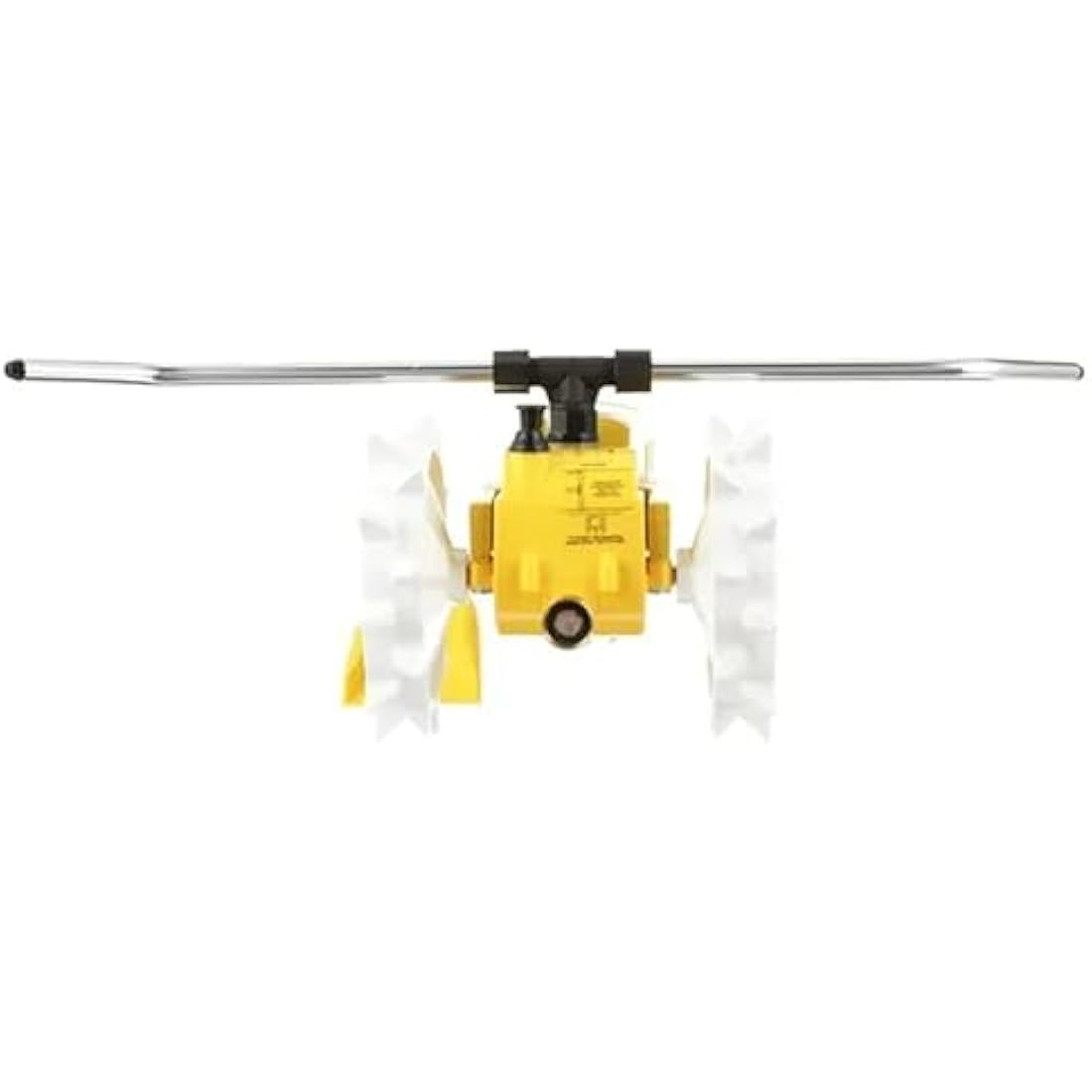 Nelson Rain Train Traveling Sprinkler for Yard, Heavy Duty Rotating Lawn Sprinkler with Large Area Coverage, Yellow