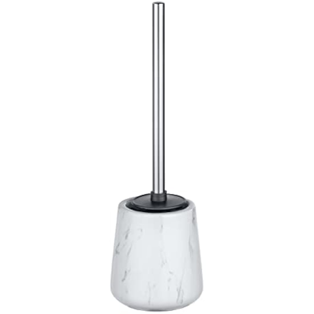 LEIGHTON DENNY Adrada Toilet Holder with Silicone Brush, Ceramic, White, 39 x 12 x 12 cm