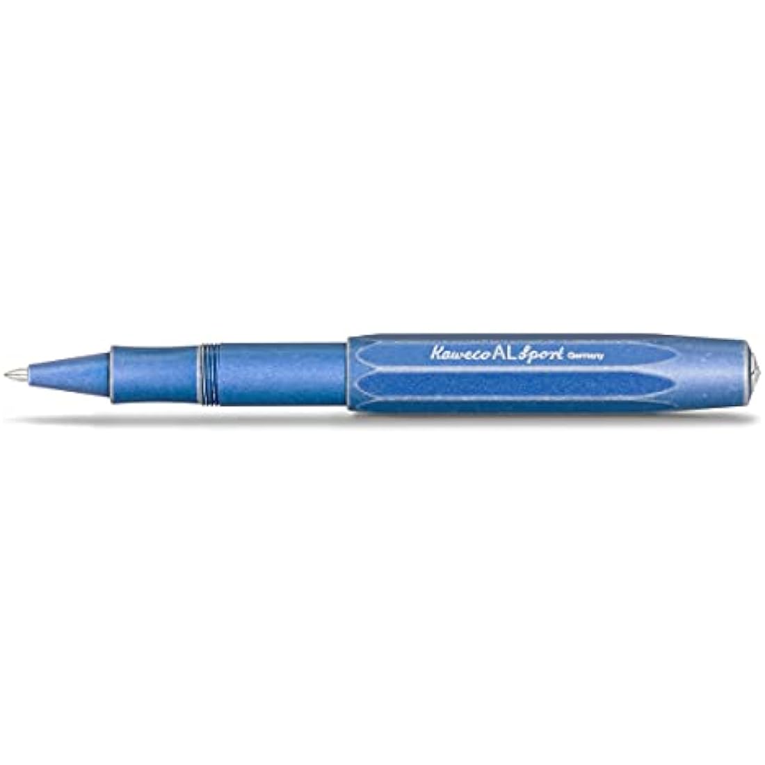 Kaweco AL SPORT Gel/Ballpoint Pen Stonewash Blue I Pen Including 0.7 mm Rollerball Pen Refill in Classic Design with Ceramic Ball I Premium Aluminium Gel Roller 13 cm