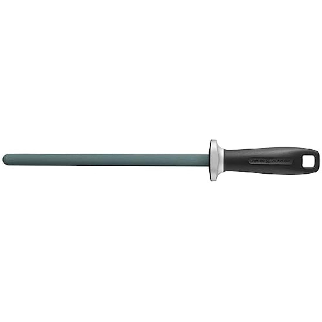 ZWILLING Ceramic Sharpening Steel, Length: 23 cm, Black Plastic Handle with Suspension Eyelet