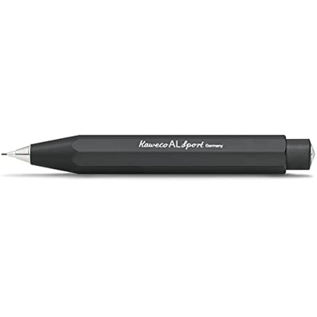 Kaweco AL Sport Mechanical Pencil 0.7 mm HB I 12 g Lead Pencil Made of High-Quality Aluminium I Silk Gloss Mechanical Lead Pencil 10.5 cm - Black I Refillable Pencil Black