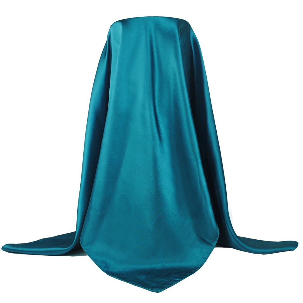 Satin Imitation Silk Scarf Shawl Ladies Headscarf