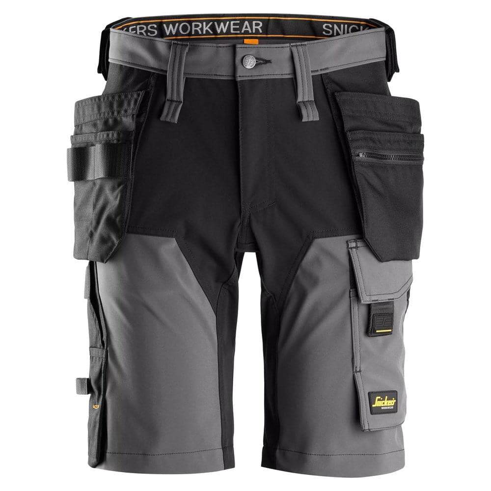 Snickers 6175 AllroundWork 4-Way Stretch Holster Pocket Short Steel Grey Snickers Size 46 (31" Waist)