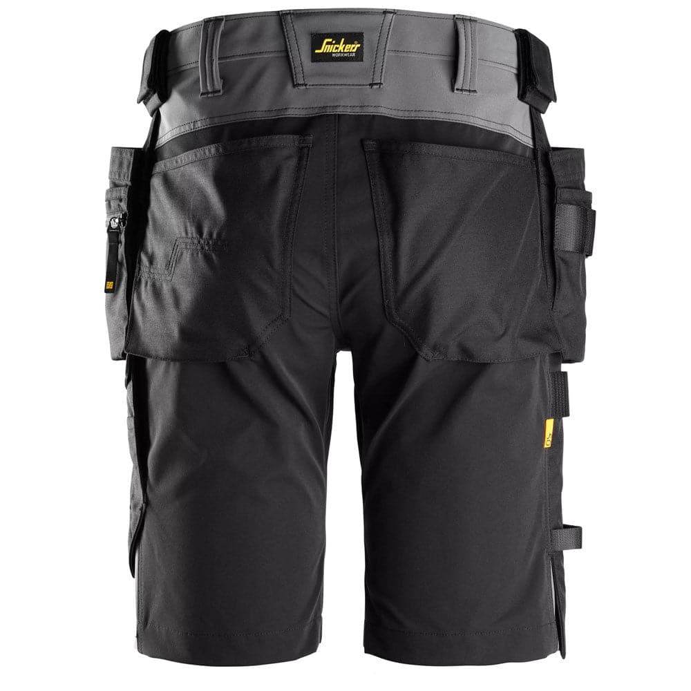 Snickers 6175 AllroundWork 4-Way Stretch Holster Pocket Short Steel Grey Snickers Size 46 (31" Waist)