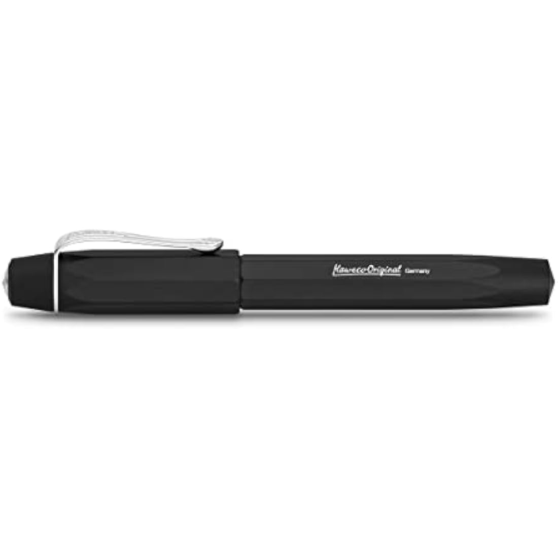 Kaweco ORIGINAL Fountain Pen 250 Black Chrome I Premium Reservoir Fountain Pen for Ink Cartridges 12.7 cm I Nib: M (Medium)