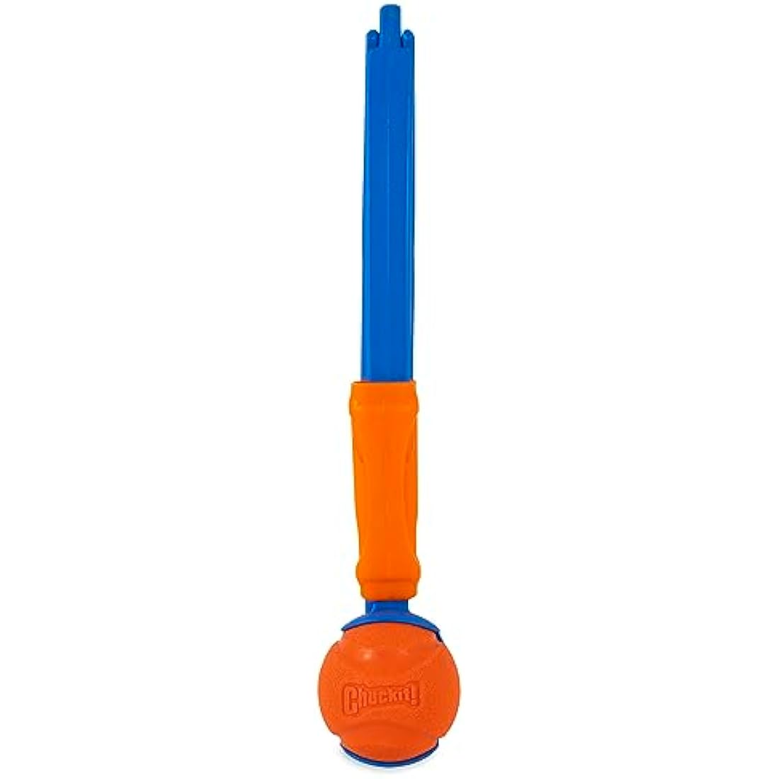 Chuckit! Fetch & Fold Dog Ball Launcher Pick Up and Throw Hands Free Dog Toy Rubber Fetch Ball Thrower Set