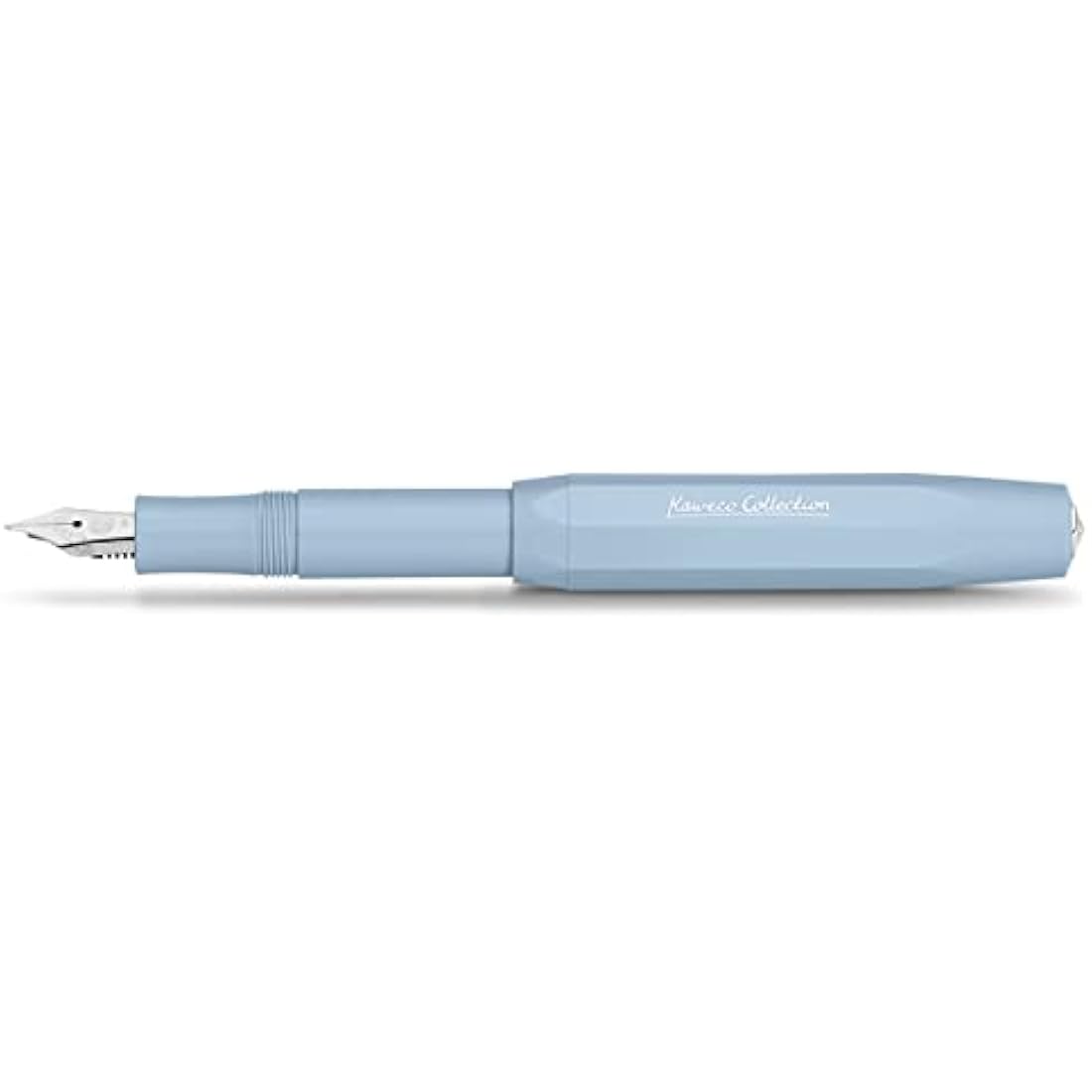 Kaweco Sport Fountain Pen Mellow Blue I Premium Fountain Pen for Ink Cartridges with Steel Nib I Nib: B (Broad)