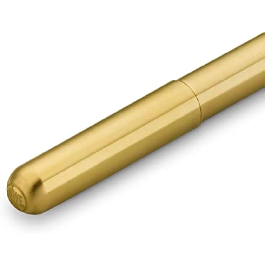 Kaweco LILIPUT Ball Pen Brass with Cap I Retractable Ballpoint Pen with Standard D1 Refills in a Tin Box I Metal Ball Pen 13 cm