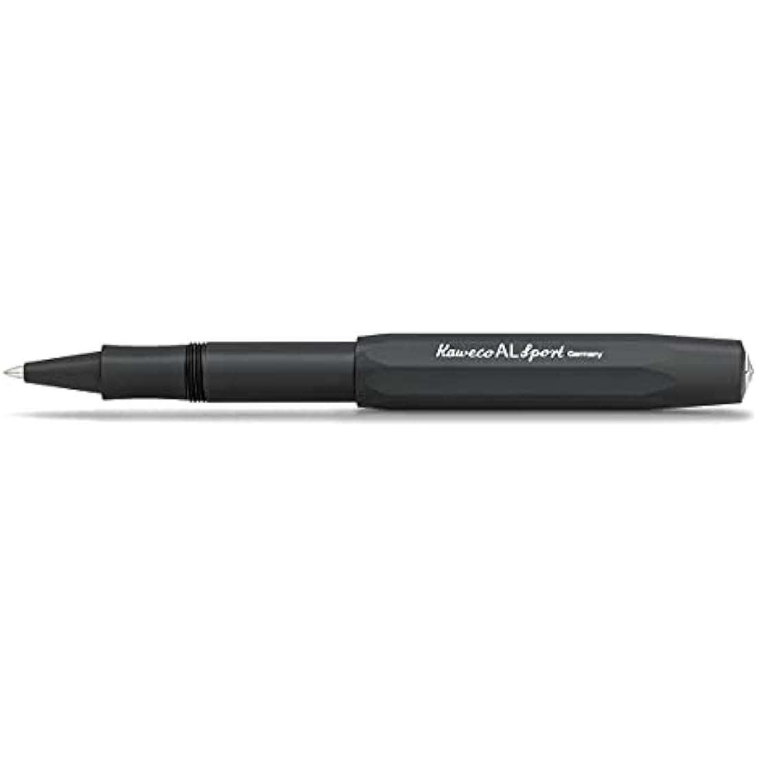 Kaweco AL SPORT Gel/Ballpoint Pen Black I Pen Including 0.7 mm Rollerball Pen Refill in Classic Design with Ceramic Ball I Premium Aluminium Gel Roller 13 cm
