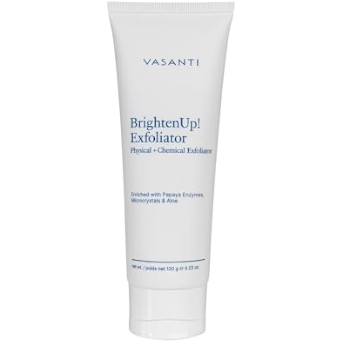 Vasanti Brighten Up! Enzymatic Face Rejuvenator – Brightens, Exfoliates & Cleanses for Soft, Smooth & Radiant Skin – Enriched with Papaya, Professional Microcrystals & Aloe (Full Size)