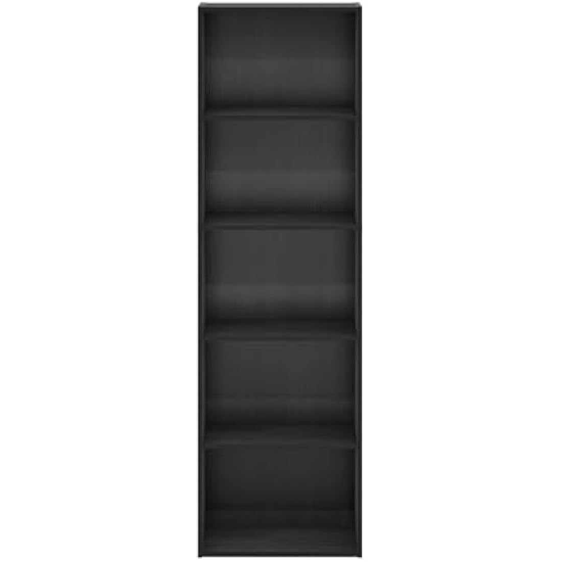 Furinno Luder 5-Tier Reversible Color Open Shelf Bookcase, Blackwood