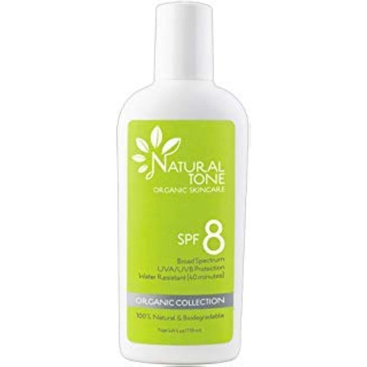 Natural Tone Organic Skincare SPF8 Broad Spectrum Natural Sunscreen 118ml
