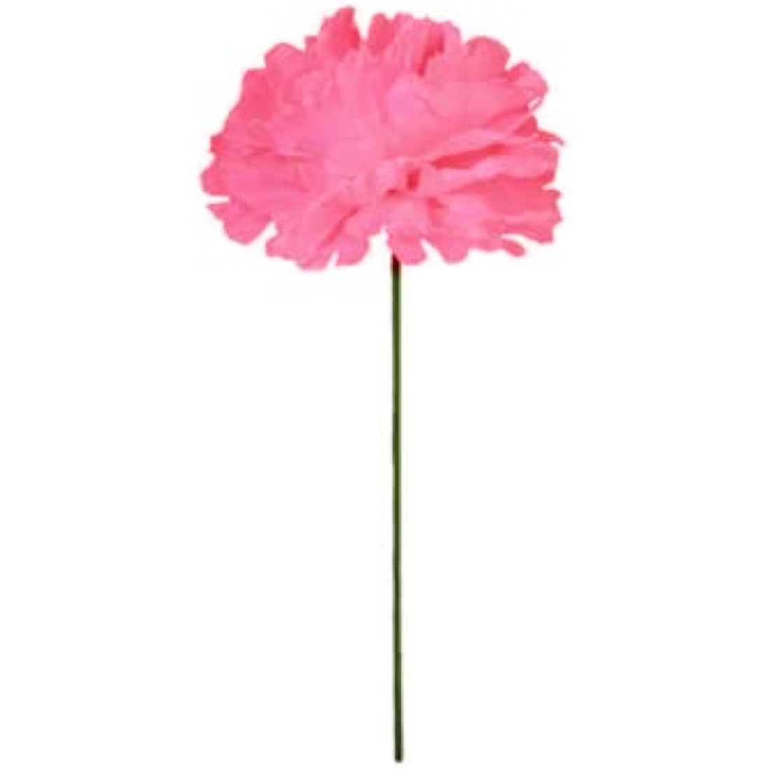 Rikyo 50 Artificial Silk Carnation Flower Head with Stems Set,Vase Fillers for Home Decor Party Birthday Cake Ornaments,Handmade Wrist Corsage, 3''Multiple Petals Heads & 8'' (Champagne)