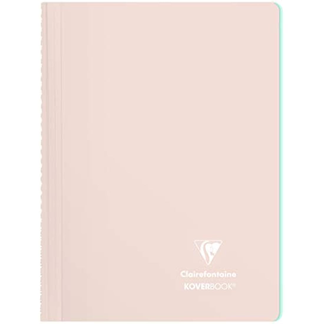 Clairefontaine 376781C Lot de 5 Cahiers à Spirale Koverbook Blush - A4 21x29,7 cm - 160 Pages Lignées - Papier Blanc 90 g - Couverture Enveloppante Polypro Opaque - Couleurs Aléatoires