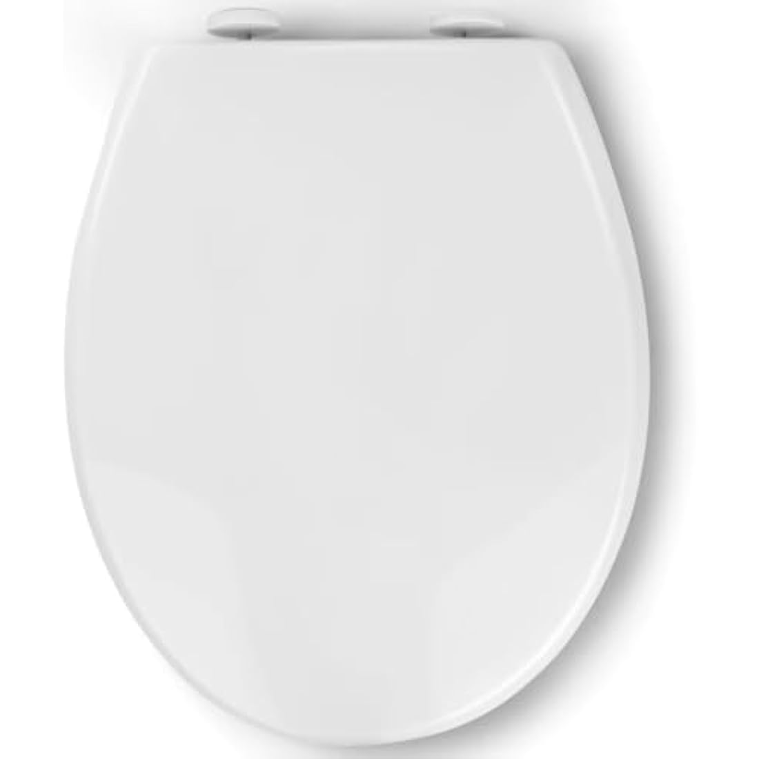 Pipishell Soft Close Toilet Seat, Toilet Seat with Quick Release for Easy Clean, Simple Top Fixing, Standard Toilet Seats White with Adjustable Hinges, O Shape