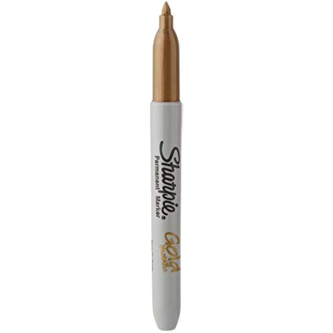 Sharpie Metallic Permanent Markers | Fine Point | Gold | 12 Count