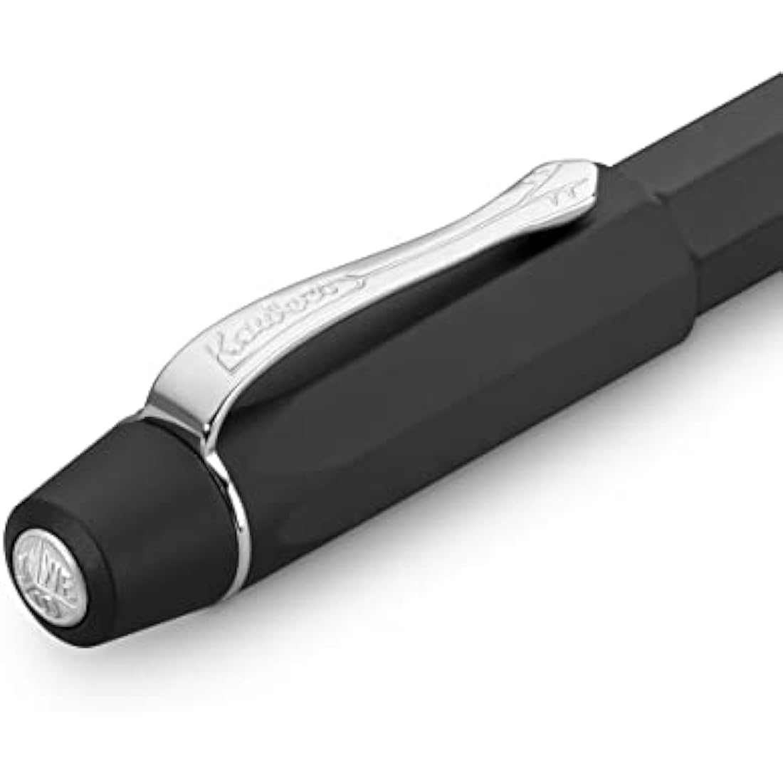 Kaweco ORIGINAL Fountain Pen 250 Black Chrome I Premium Reservoir Fountain Pen for Ink Cartridges 12.7 cm I Nib: M (Medium)