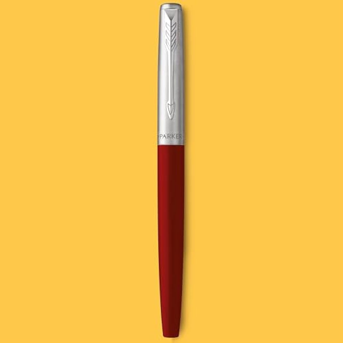 Parker Jotter Originals Fountain Pen | Classic Red Finish | Medium Nib | Handwriting Pens & Stationery Supplies | Blue & Black Ink