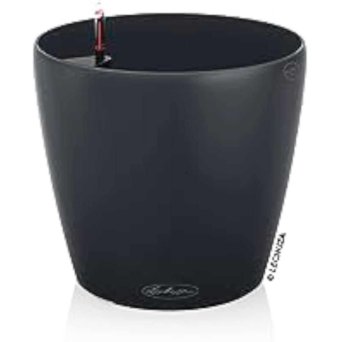 Lechuza CLASSICO Color 60 Self Watering Planter Large Garden Plastic Indoor and Outdoor Flower Plant Pot with Drainage Hole D60 H55.5 cm Slate
