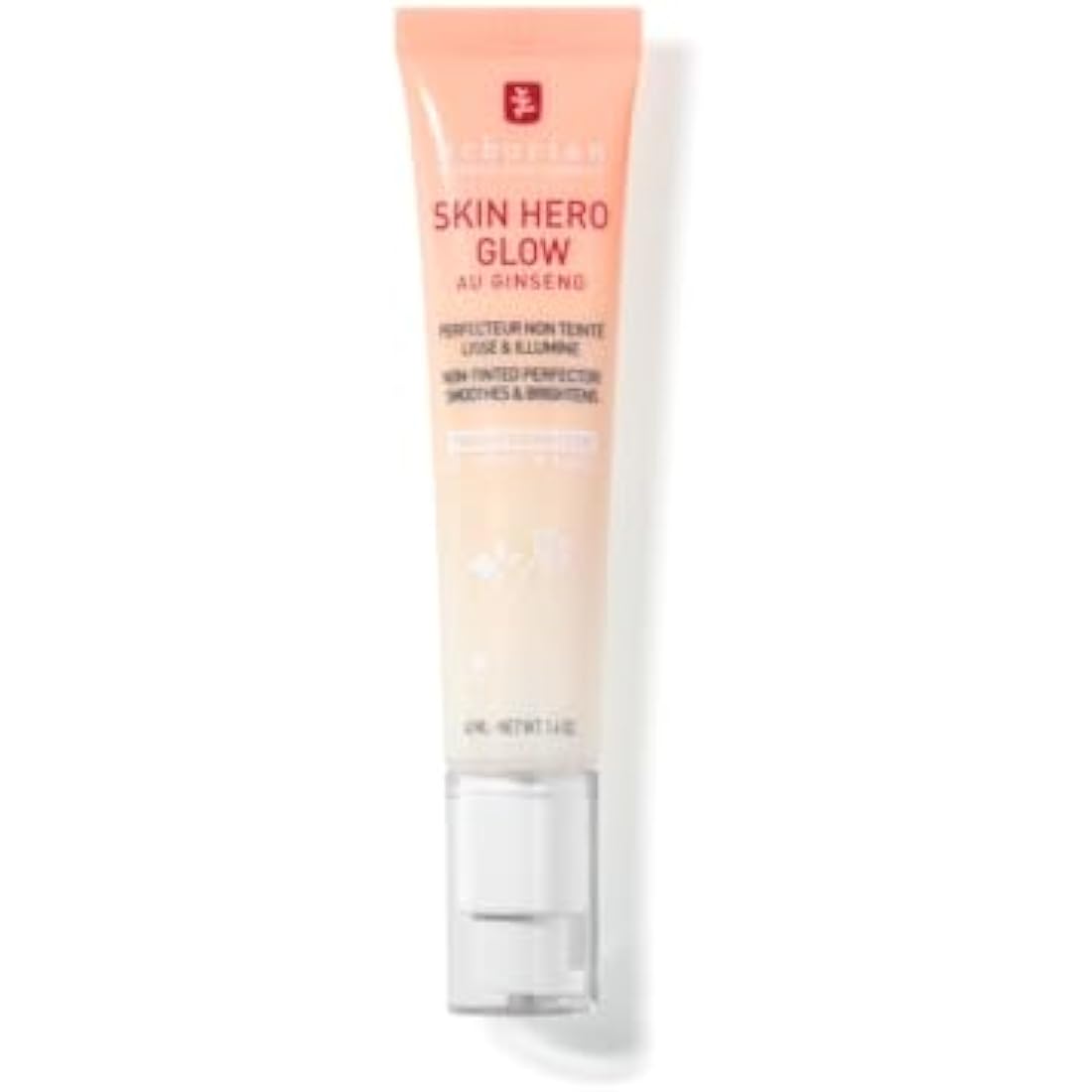 Erborian - Skin Hero Glow - Non-Tinted Skin Perfector + 7-Day Radiance Booster - Glass Skin Effect - Lightweight Texture - Korean Skincare - 40 ml