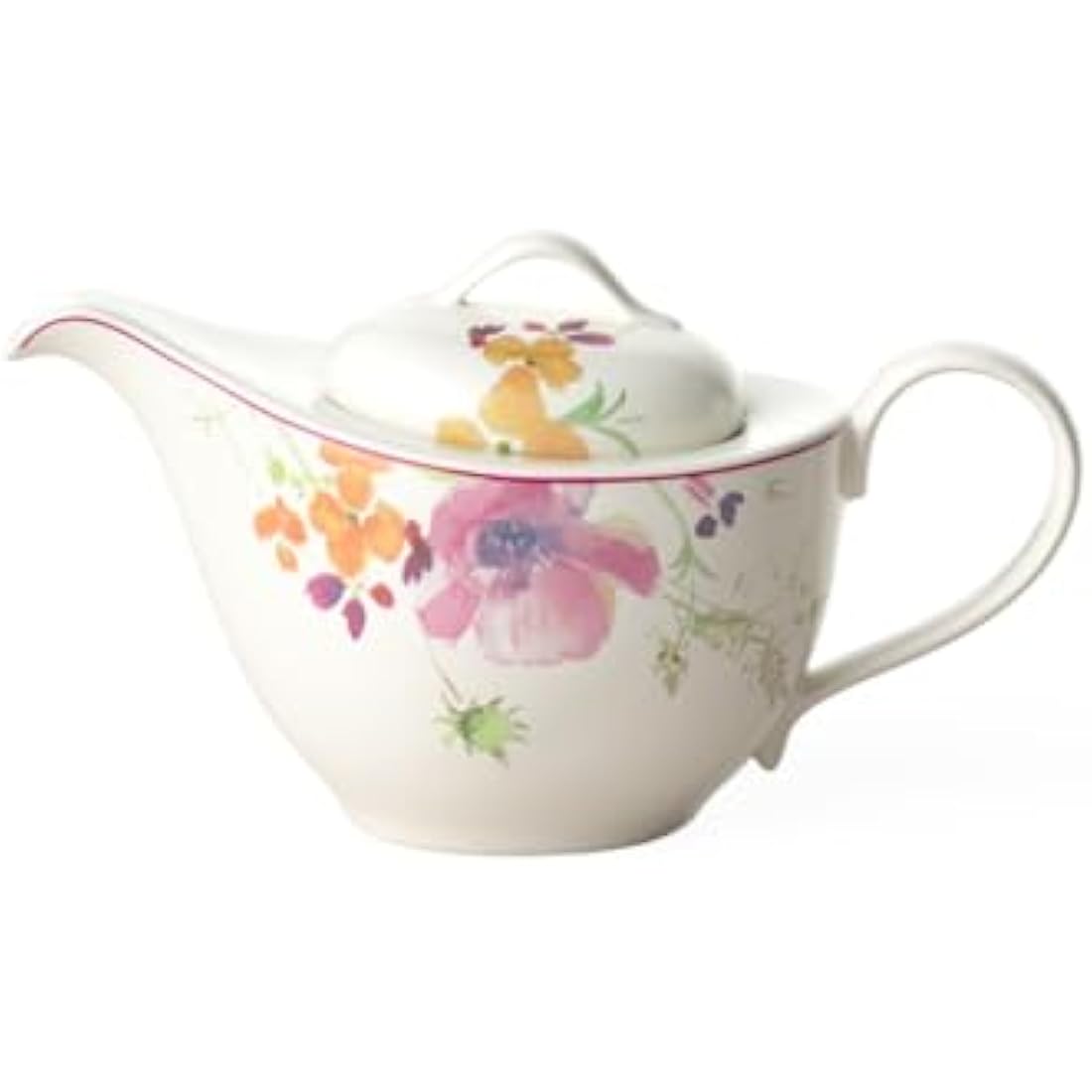 Villeroy & Boch Mariefleur Tea Teapot, 620 ml, Height: 13.5 cm, Premium Porcelain, Multicolour