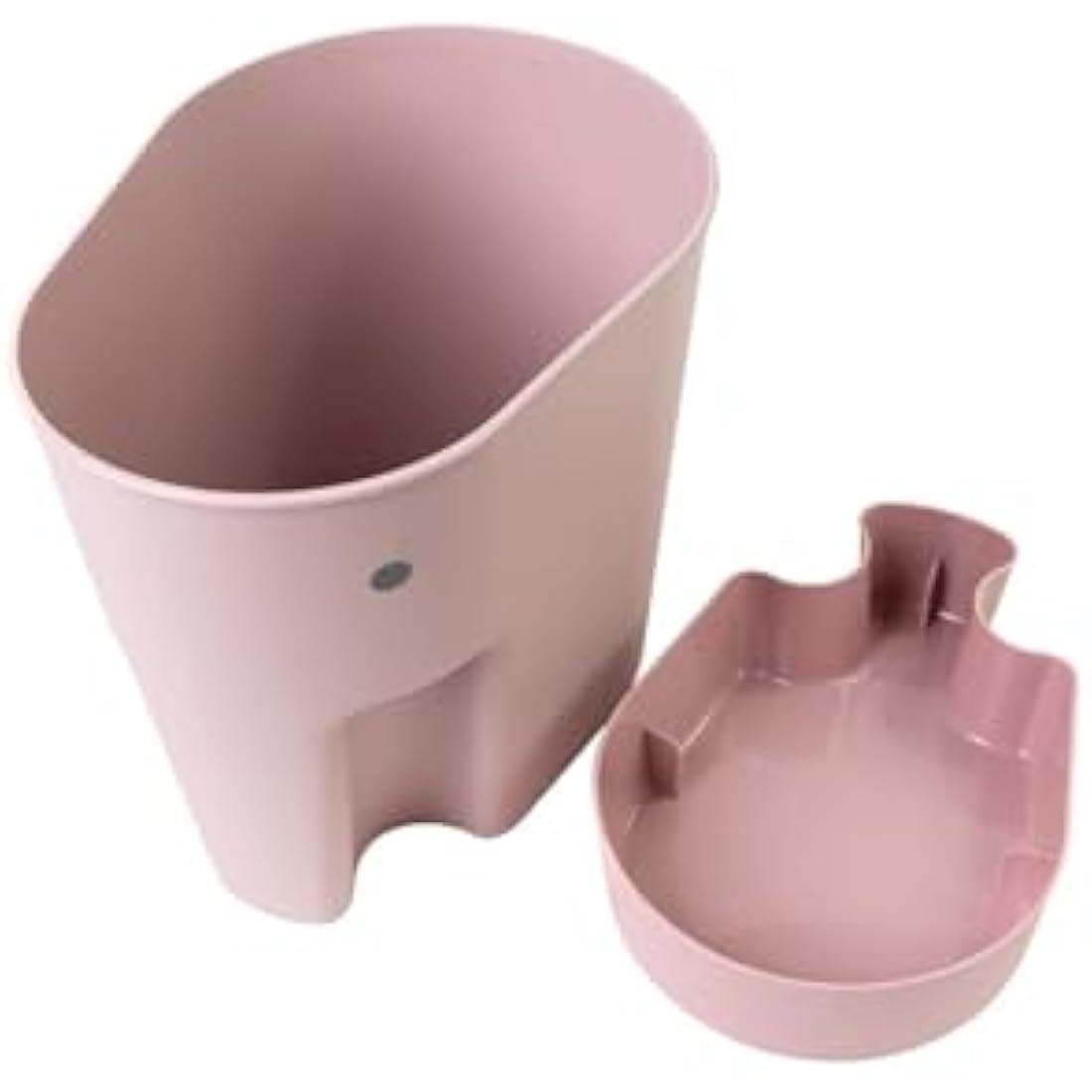 Shnuggle Ellie Bath Toy Storage Scoop | Baby & Toddler Bath Toy Drying Caddy with Drip Tray - Blush