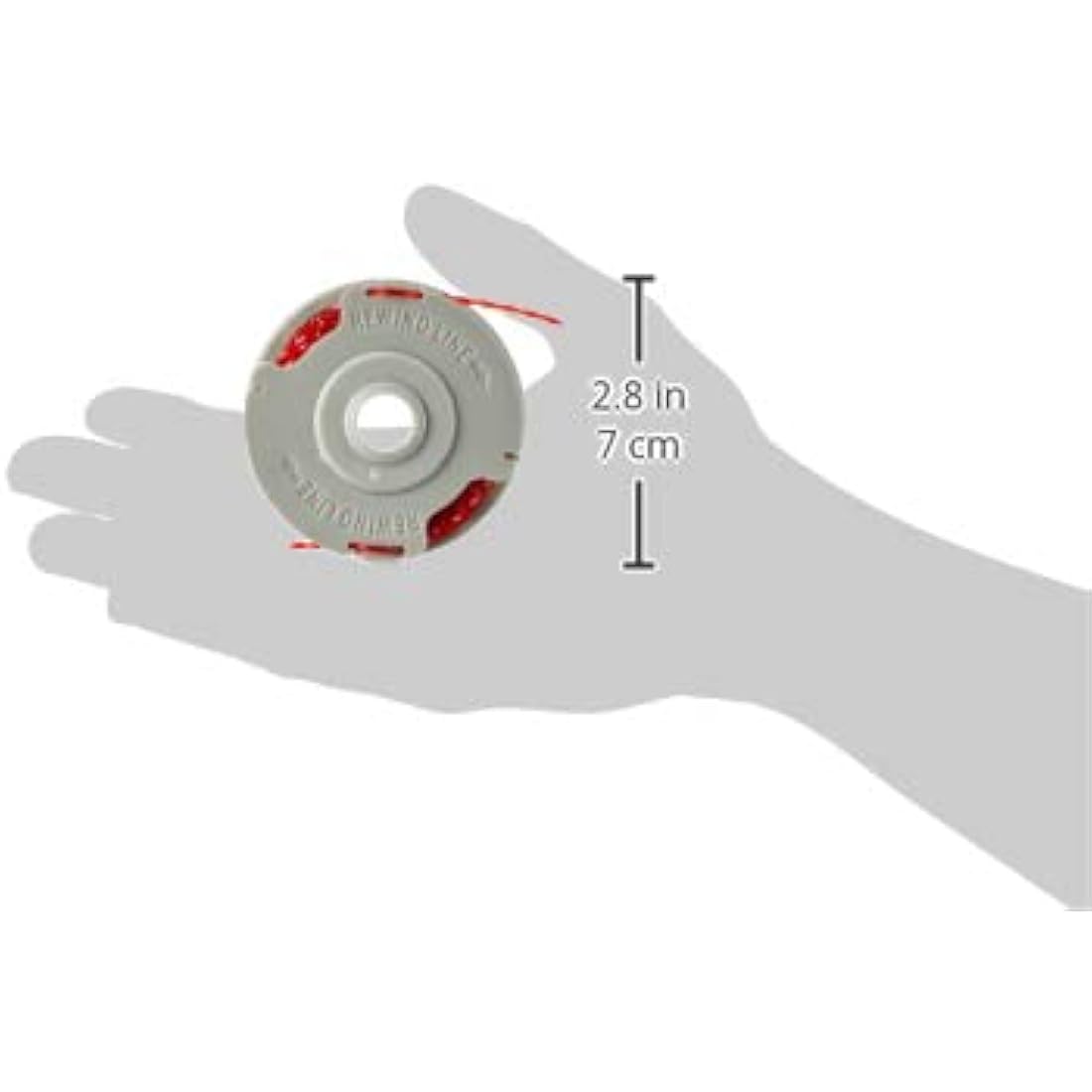 Flymo FLY021 Double Autofeed Spool and Line for Grass Trimmers - 599431790, Red