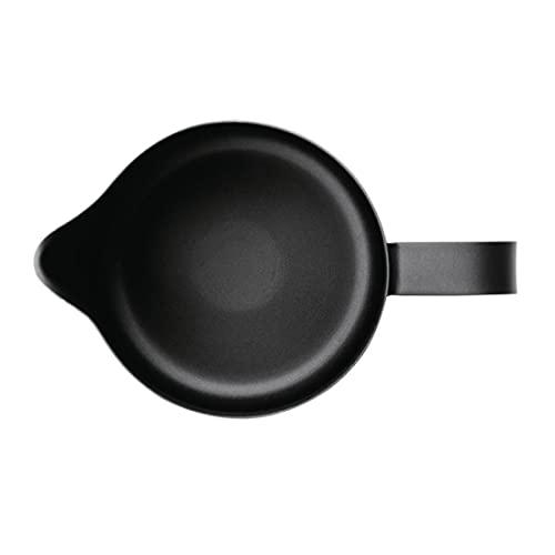 Olympia Black Non-Stick Milk Frothing Jug 900ml - Stainless Steel Jug Steaming Pitcher Dishwasher Safe CM608