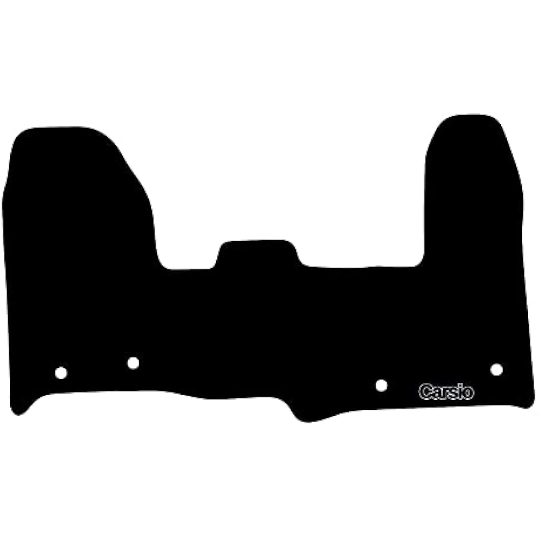 Carsio Carpet Van Cab Mats For Ford Transit Custom Auto 2018+ Tailored Fit Floor Mat Set Complete Accessory Black Custom Fitted - All Weather, Anti-Slip Backing & Black Trim