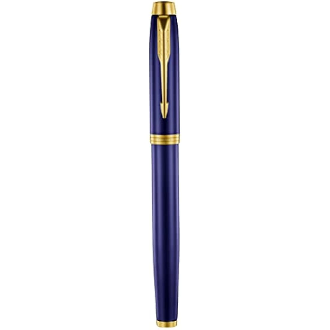 Parker IM Premium Limited Edition Fountain Pen | Lustrous Blue Lacquer with Gold Trims | Fine Gold Nib | Black Ink | Gift Boxed