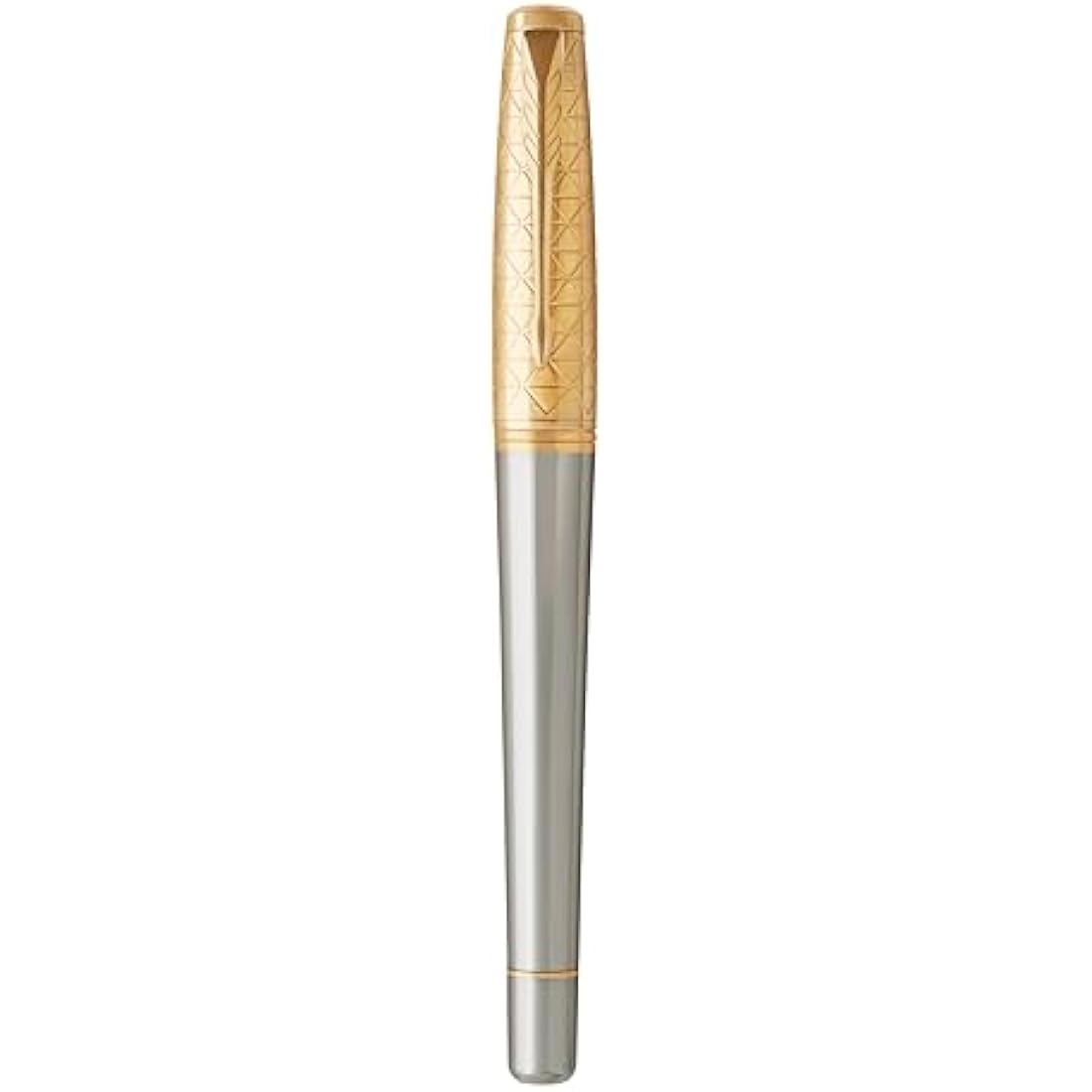Parker Urban Premium Metal Fountain Pen | Aureate Gold Powder with Intricate Engraved Pattern | Gold Trims | Medium Nib | Gift Boxed