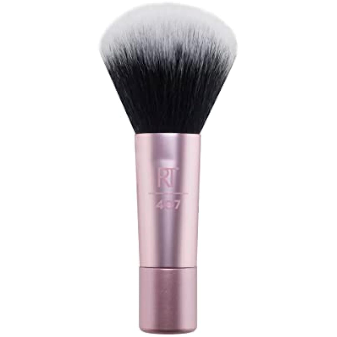 Real Techniques Mini Multitask Makeup Brush, For Blush, Bronzer and Powder, Face Brush with Custom-Cut Synthetic Bristles, For Loose and Pressed Powder, Travel Sized, Vegan and Cruelty-Free, 1 Count