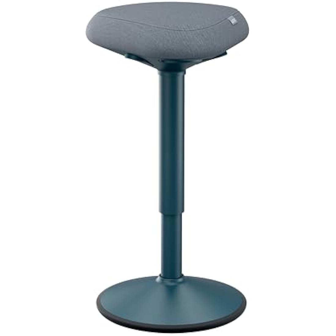 Leitz Ergo Active Standing Stool with Unique Dual Density Foam Comfort Cushion, Height Adjustable 57 to 82cm, 100% Post Consumer Recycled Seat Cover, Supports 110kg, Ergo Range, Dark Grey, 65450089