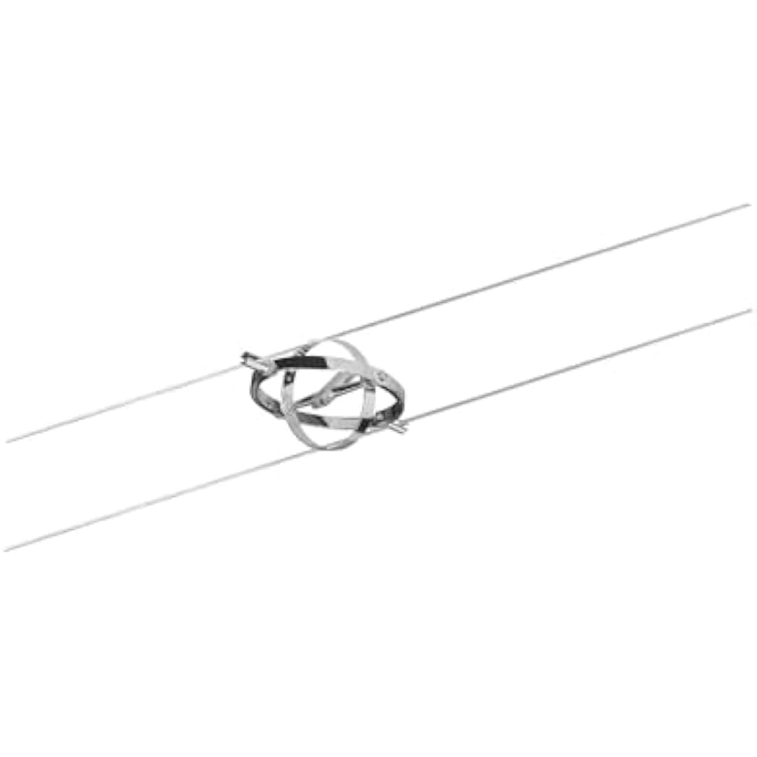 Paulmann 94144 Cable Lighting System – Cardan Set, Extendable Max 4 x 10 Watt Matt Chrome/Chrome Wire Suspension Lamps Without Bulbs