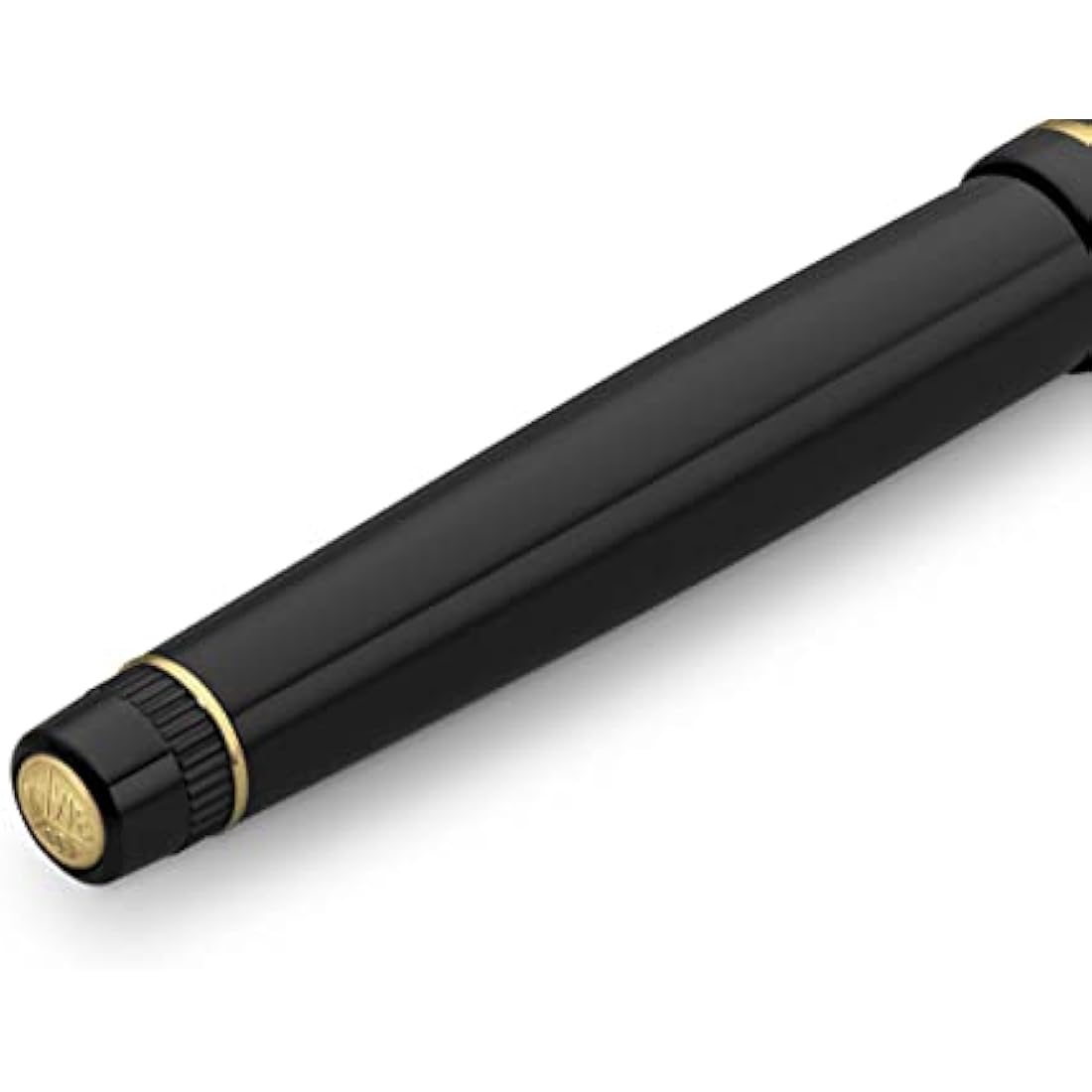 Kaweco DIA2 Fountain Pen Gold I Premium Acrylic Fountain Pen for Ink Cartridges I Fountain Pen with Chrome Details I Nostalgic Fountain Pen 16 cm I Nib: M (Medium)