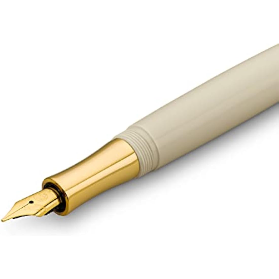 Kaweco STUDENT 70's Soul Fountain Pen I Premium Acrylic Fountain Pen for Ink Cartridges I Nostalgic Fountain Pen in Orange and Cream with Golden Details I Student Pen 16 cm I Nib: F (Fine)