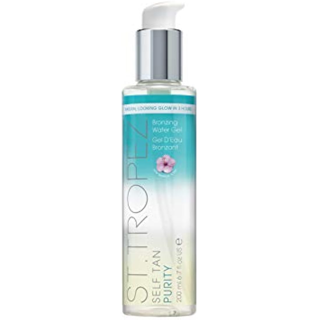 St.Tropez Self Tan Purity Bronzing Water Gel, Clear Tanning Water Gel, Streak-Free Finish, Develops in 4-8 Hours, Vegan, Natural & Cruelty Free, 200 ml
