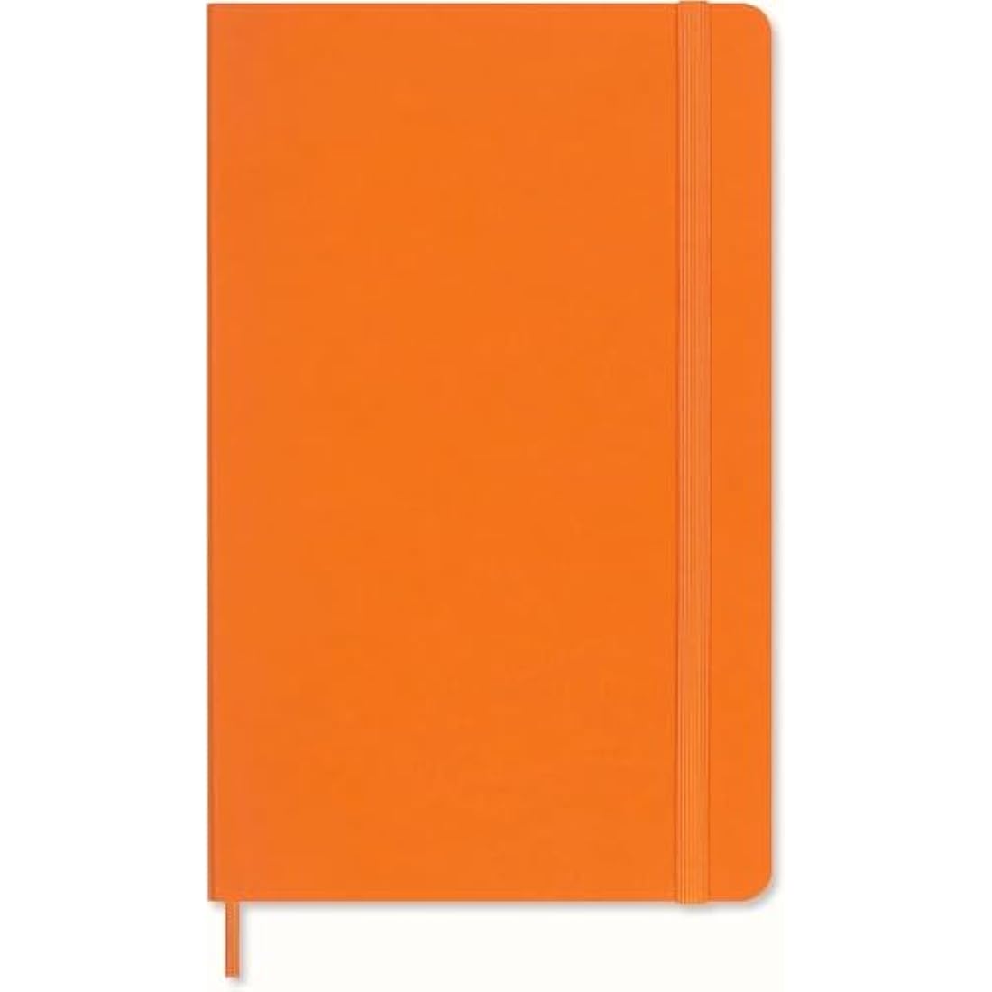 Moleskine Precious & Ethical Notebook, with Gift Box, Vegan Soft Cover, Elastic Closure, Large Format 13x21 cm, Colour Orange