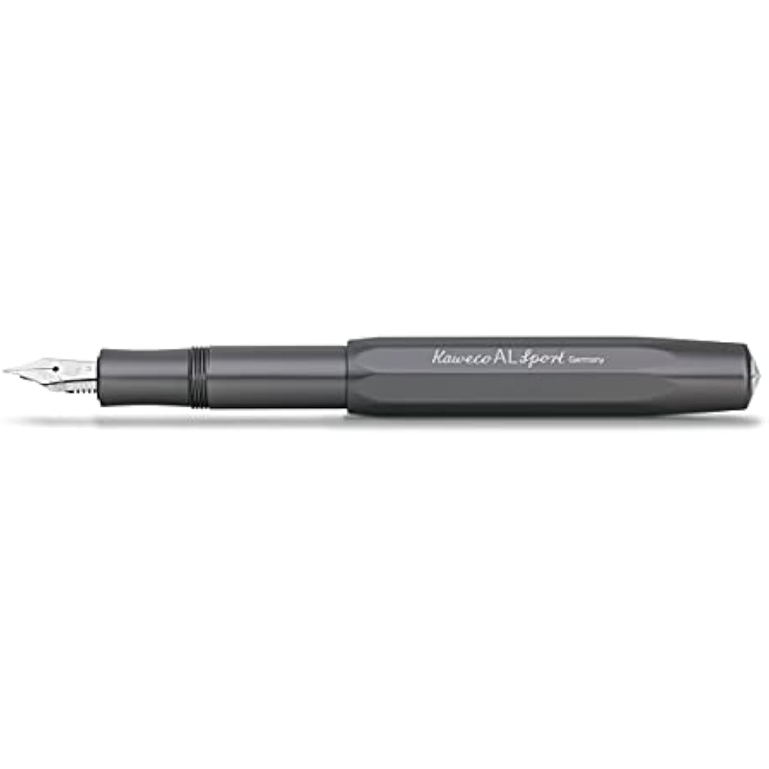 Kaweco AL SPORT Fountain Pen Anthracite I Premium Fountain Pen for Ink Cartridges I Exclusive Fountain Pen 13 cm I Nib: M (Medium)