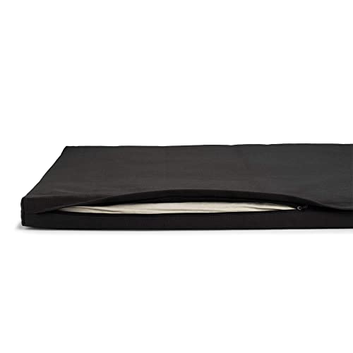 basaho Zabuton Meditation Mat | Organic Cotton | Recycled Fibre Filling (Zen Black)