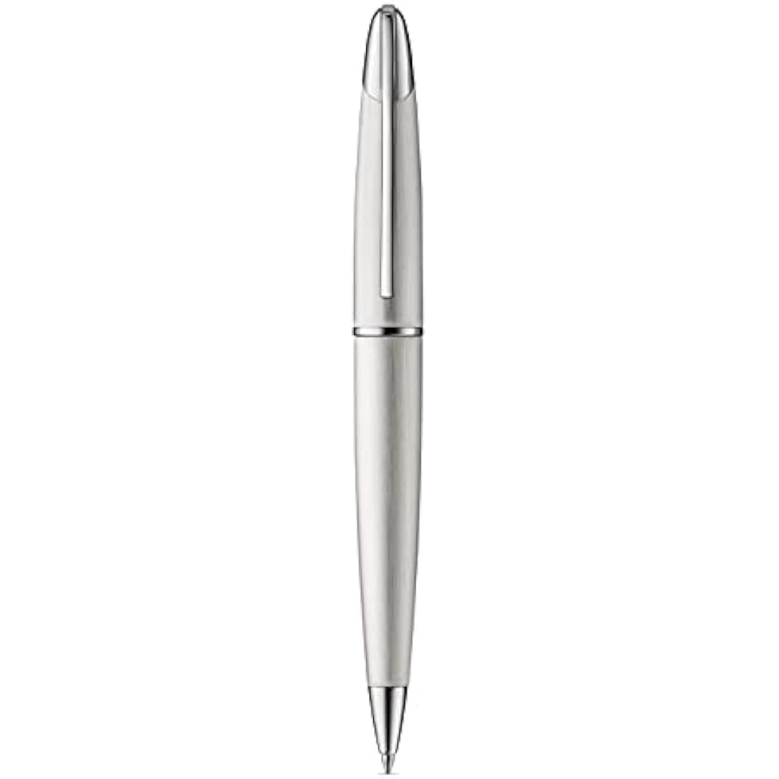 Colibri Equinox Twist Ballpoint Pen-brushed Steel and Chrome Luxury Pen-sleek Branded Spring Clip- Comes In A Nice Gift Box-Gift For Men And Women